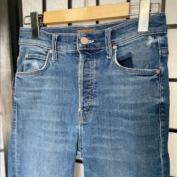 MOTHER Denim Super Stunner Ankle in Racing Hearts - Picture 3 of 7